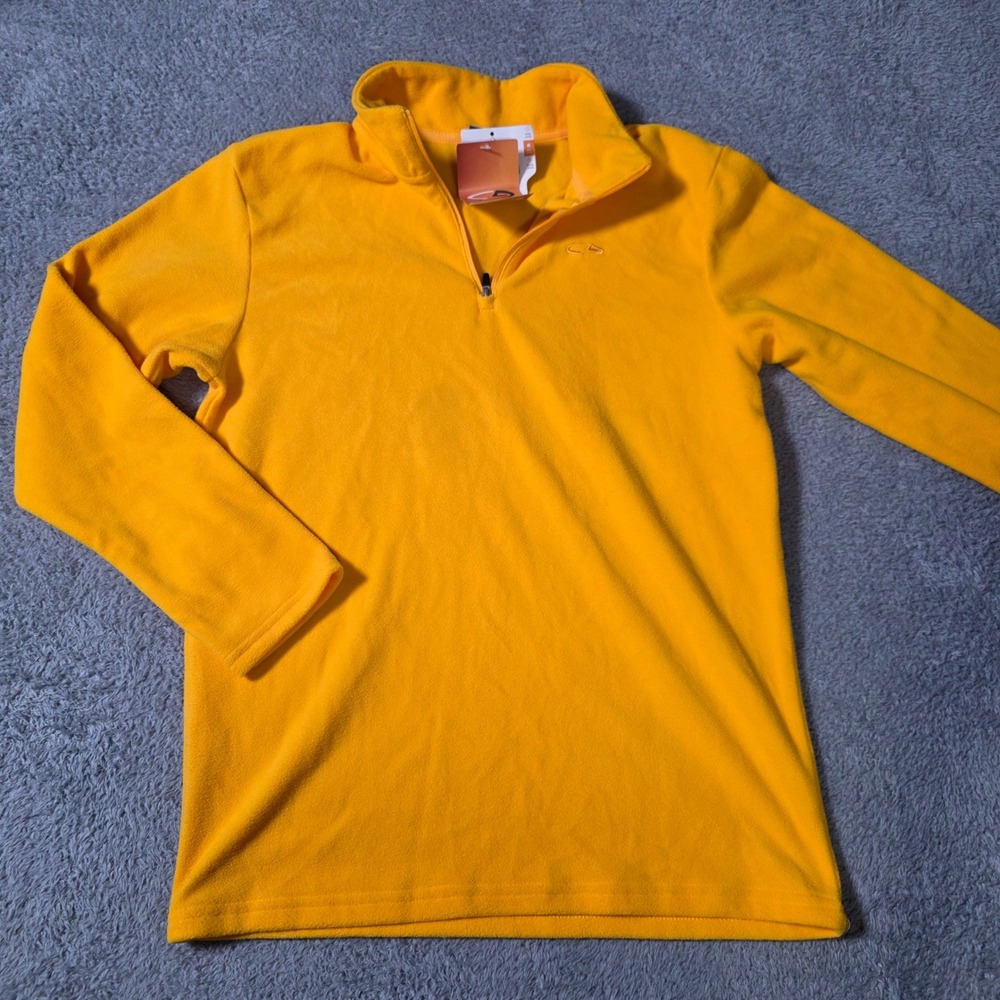 C9 by Champion Boys L Quarter-Zip Fleece Pullover Gold Fusion Yellow Active Top